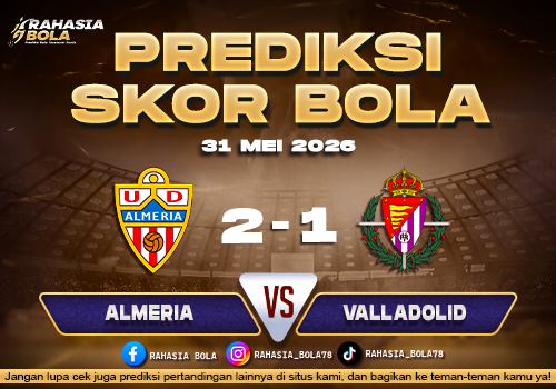 Almeria vs Valladolid 31 Mei 2026 Skor Bola Akurat