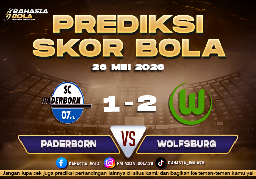Paderborn vs Wolfsburg 26 Mei 2026 Skor Akurat