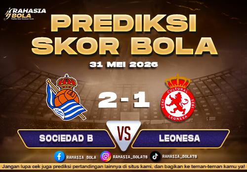 Prediksi Skor Sociedad B vs Leonesa 31 Mei 2026 H2H