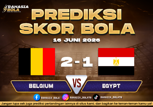 Prediksi Skor Belgium vs Egypt 16 Juni 2026