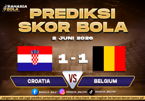 Prediksi Bola Croatia vs Belgium 2 Juni 2026 H2H