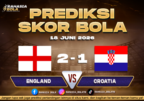 Prediksi Skor England vs Croatia 18 Juni Hari ini