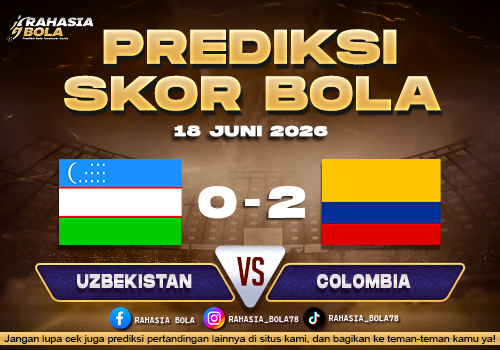 Prediksi Skor Uzbekistan vs Colombia 18 Juni 2026